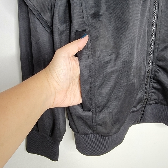 NIKE NFL EAGLES Origins Varsity Jacket Unisex XL‎ Black Cotton Logo Pride Rare - Picture 8 of 15